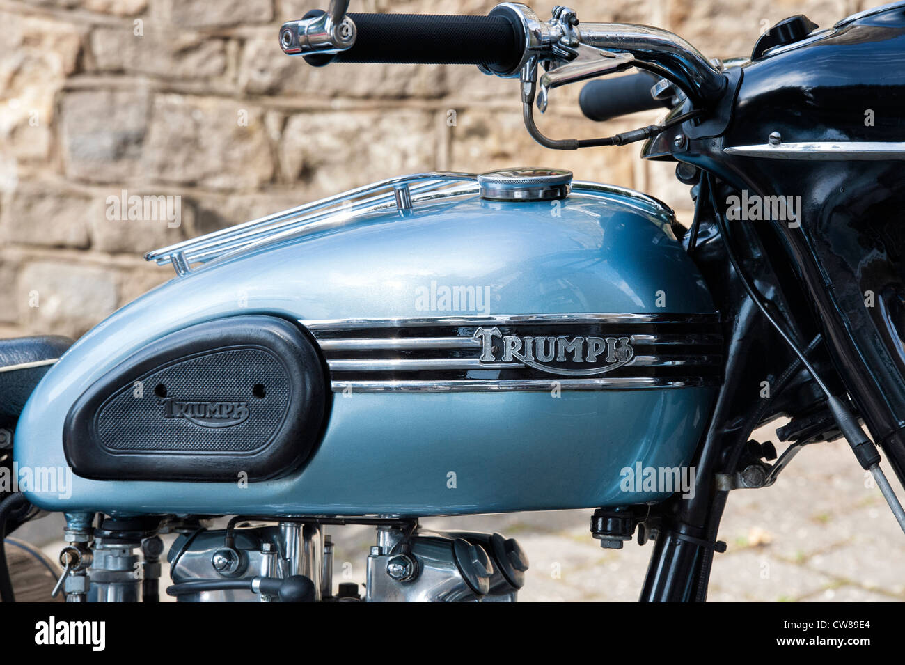 1956 Triumph Tiger 110 650 cc OHV Twin motorcycle. Classic british