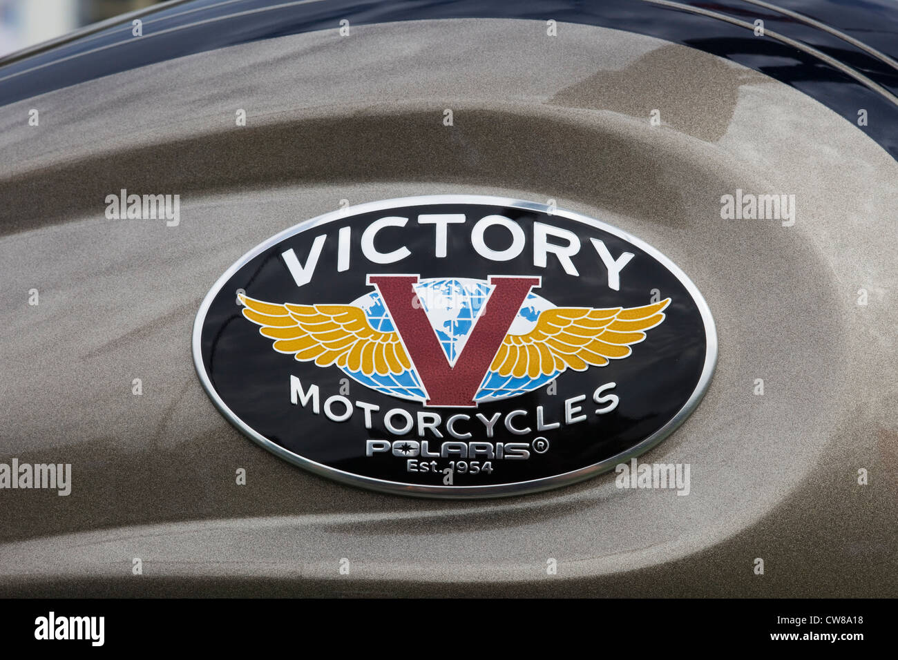 Victory's Vegas Jackpot Motorcycle Abstract Stock Photo