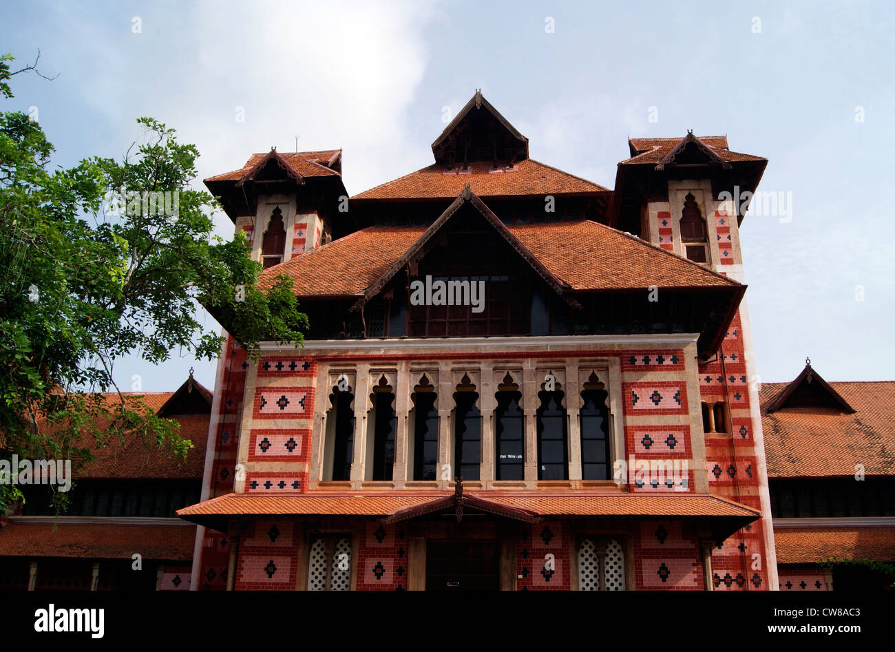 Napier Museum Palace in Trivandrum city of Kerala Built in 1880 Historical and Architecture Royal masterpiece of Ancient India Stock Photo