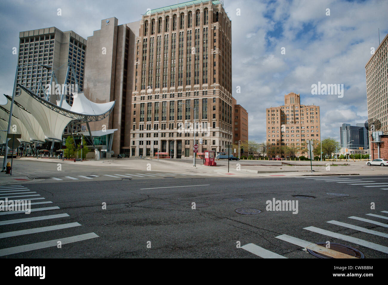 Rosa Parks Transit Center in Detroit Michigan USA. Stock Photo