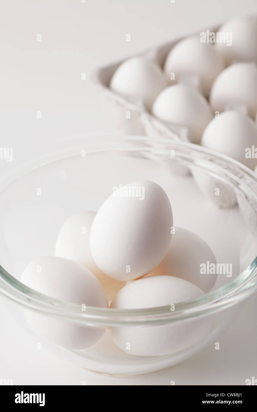 Eggs In Bowl Stock Photo Alamy