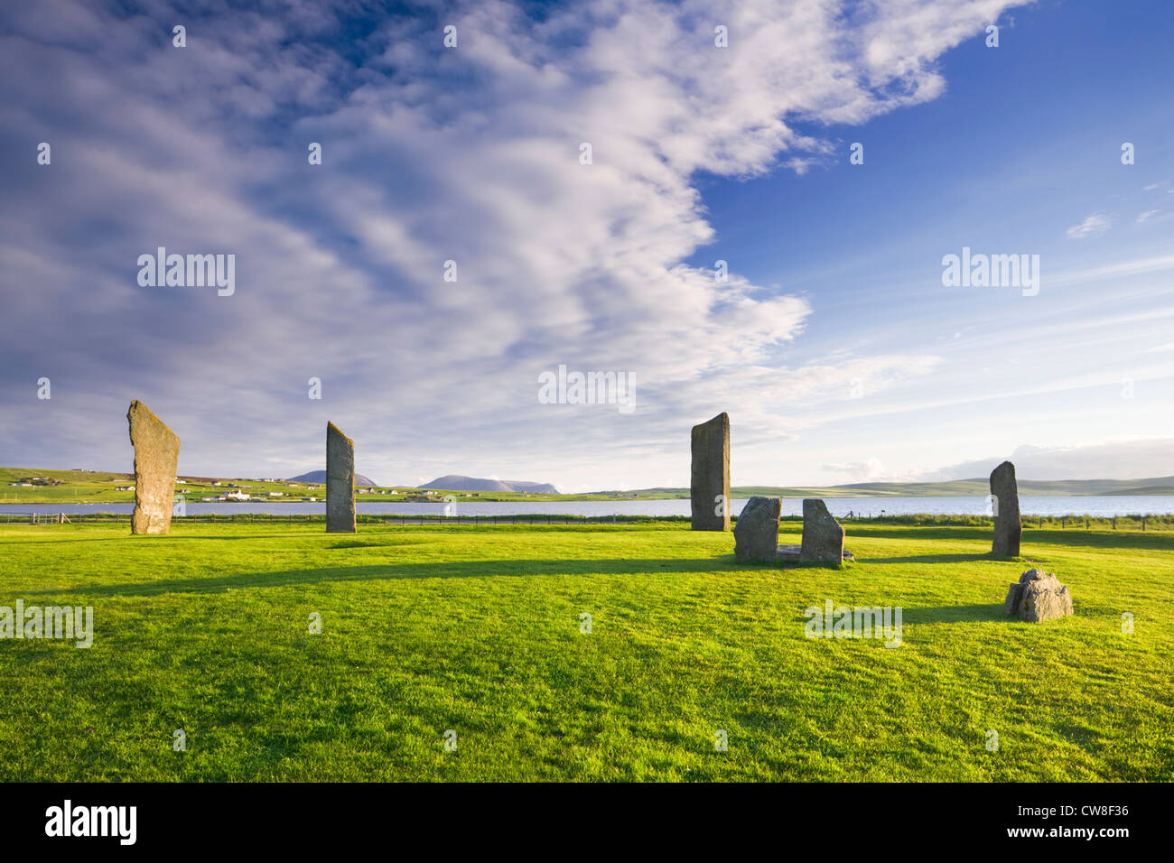 Stones of Stenness, Orkney, Scotland, UK. Stock Photo