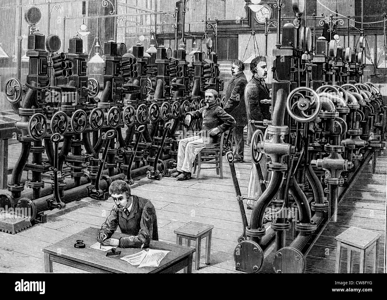 19th Century Factory Machines High Resolution Stock Photography and
