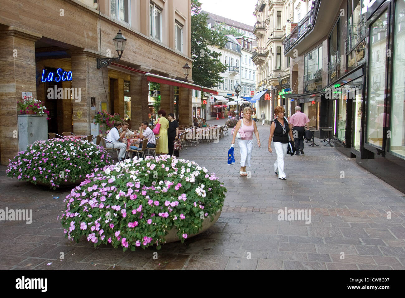 BadenBaden, look at the streets of downtown Stock Photo Alamy