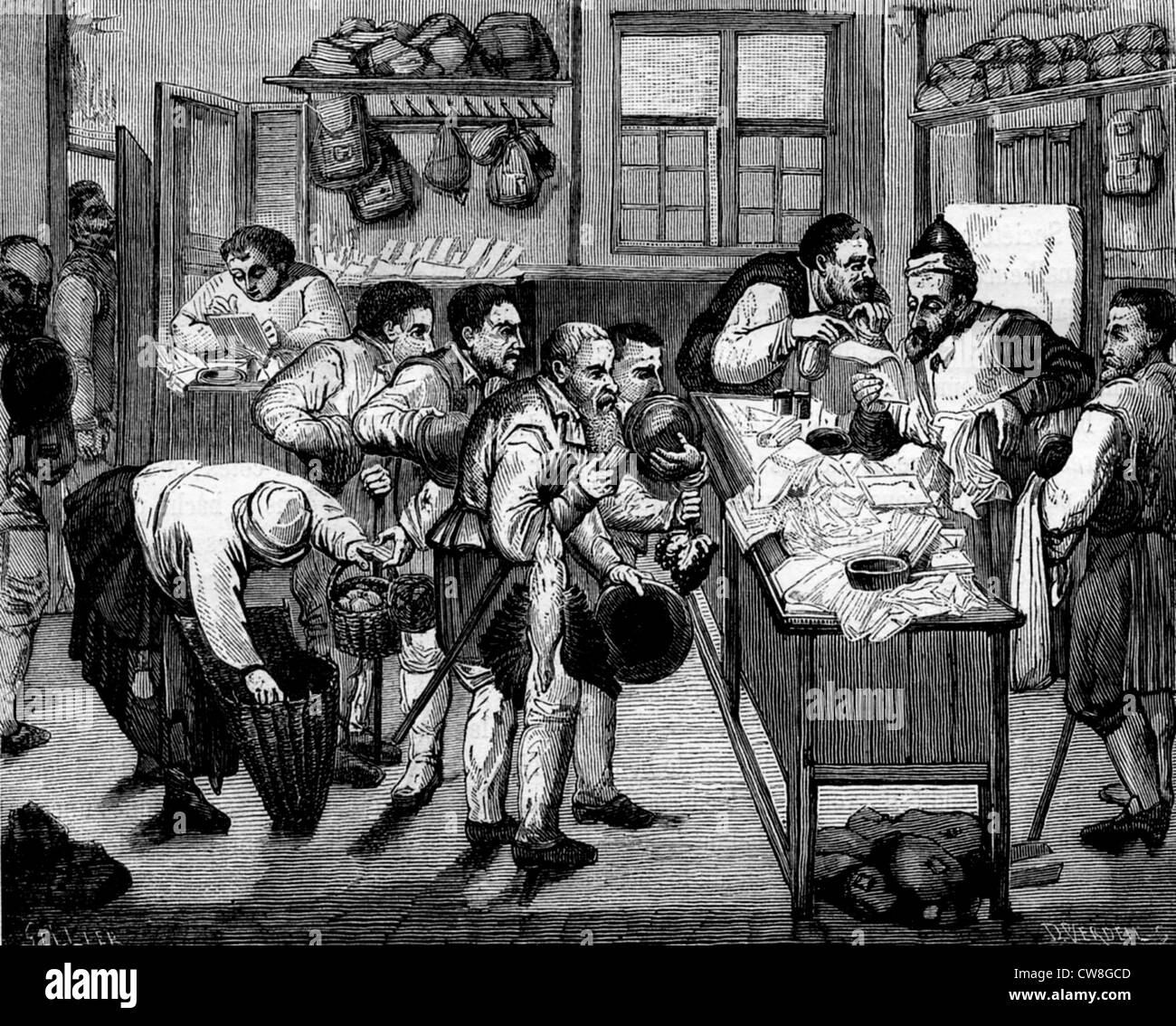 A 17th century French law office Stock Photo