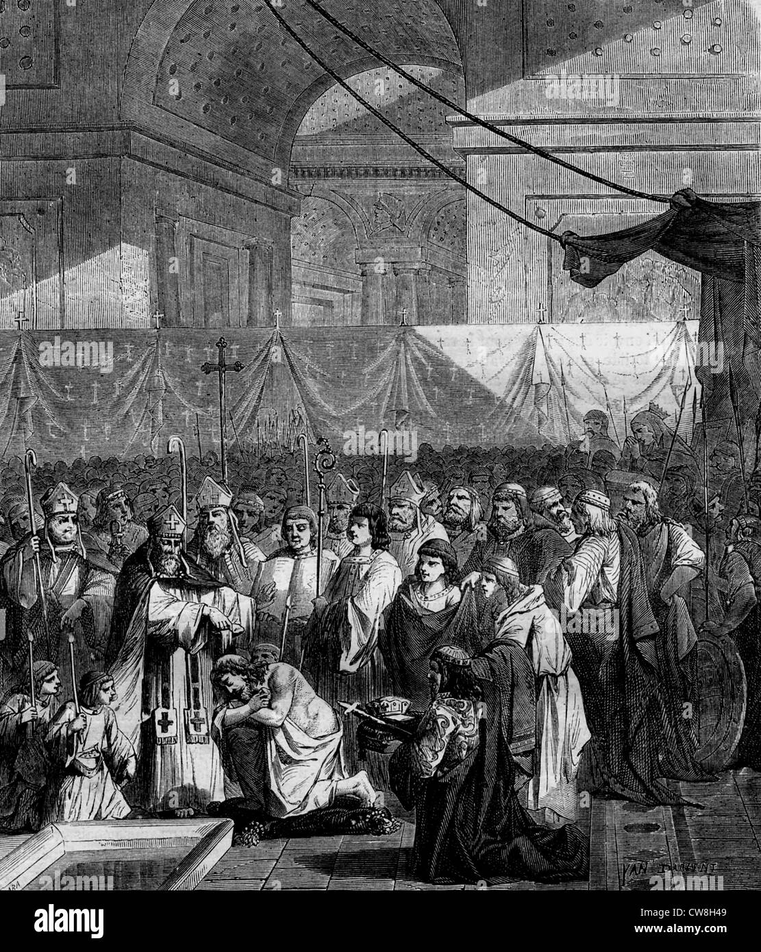 Baptism Of Clovis Black and White Stock Photos & Images Alamy