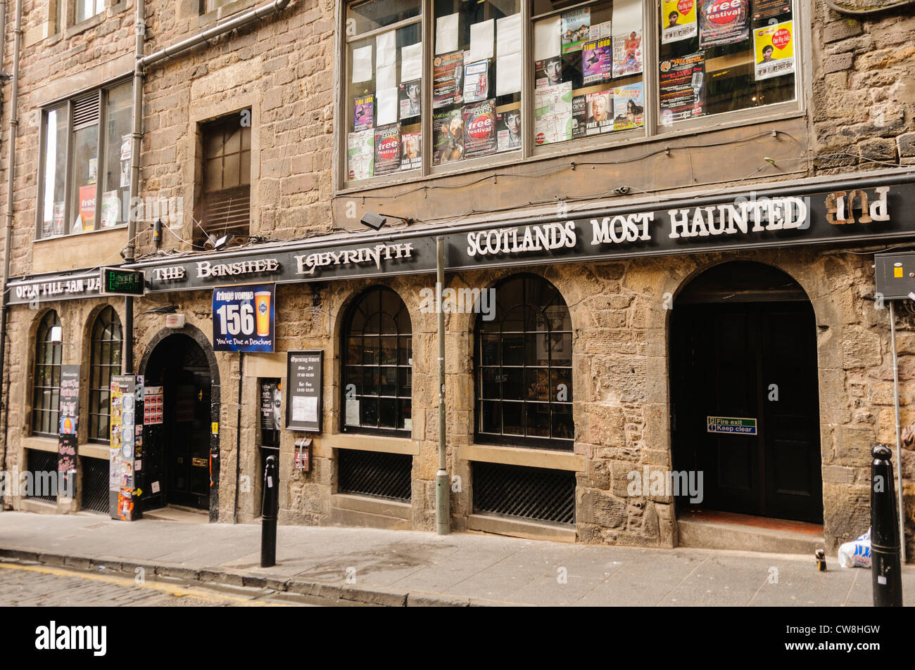 Banshee Labyrinth, Scotland's most haunted pub Stock Photo
