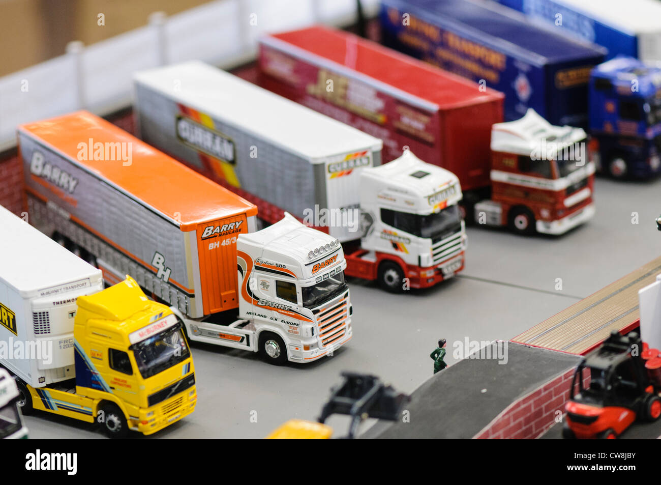 toy lorries with names on