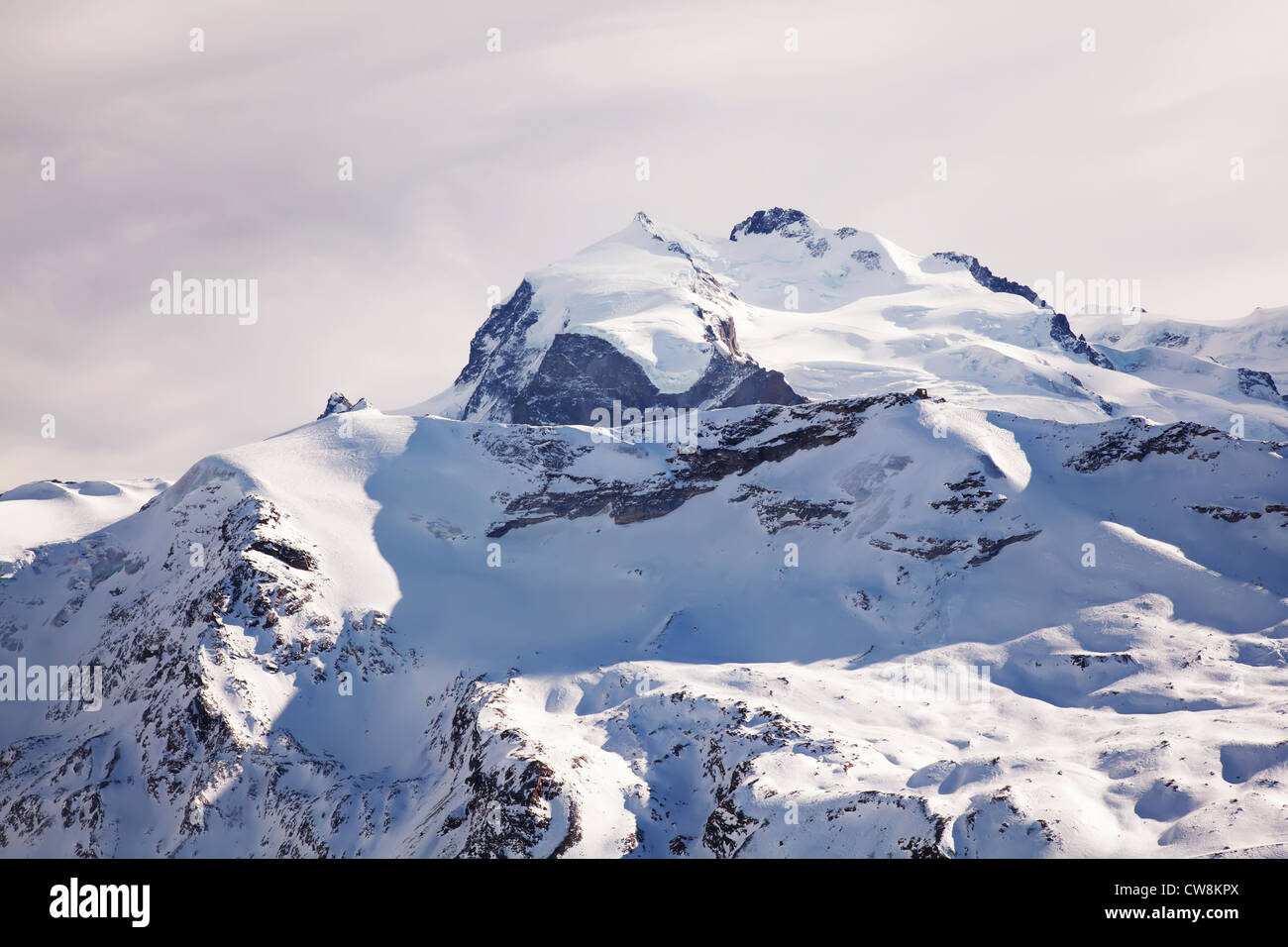Snow winter landscape in Zermatt Switzerland Stock Photo Alamy