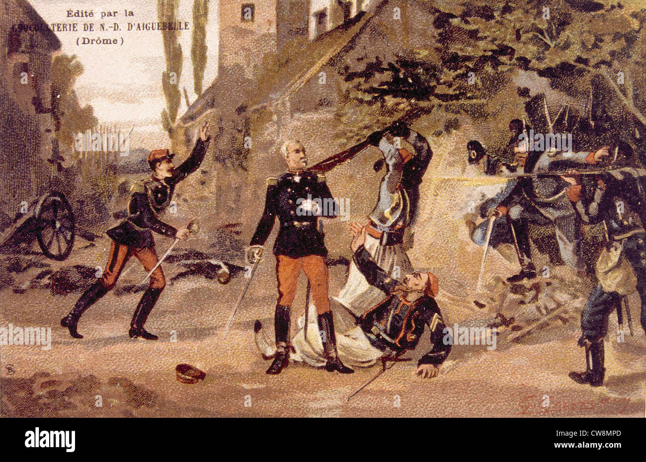 The War of 1870, advertisement Stock Photo