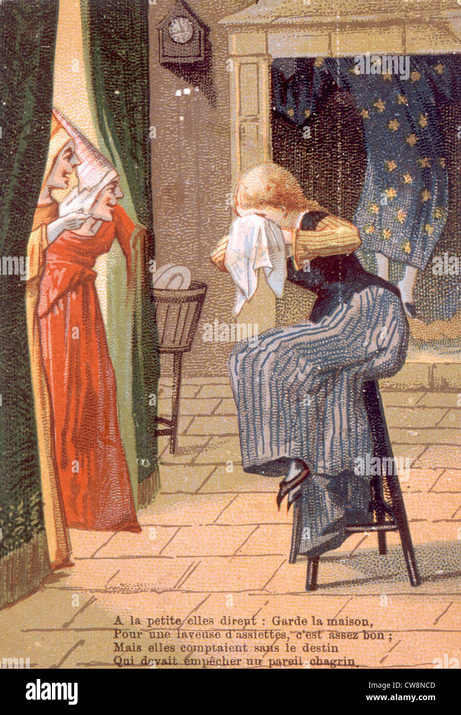 Charles Perrault's tales, Cinderella illustrations Stock Photo - Alamy