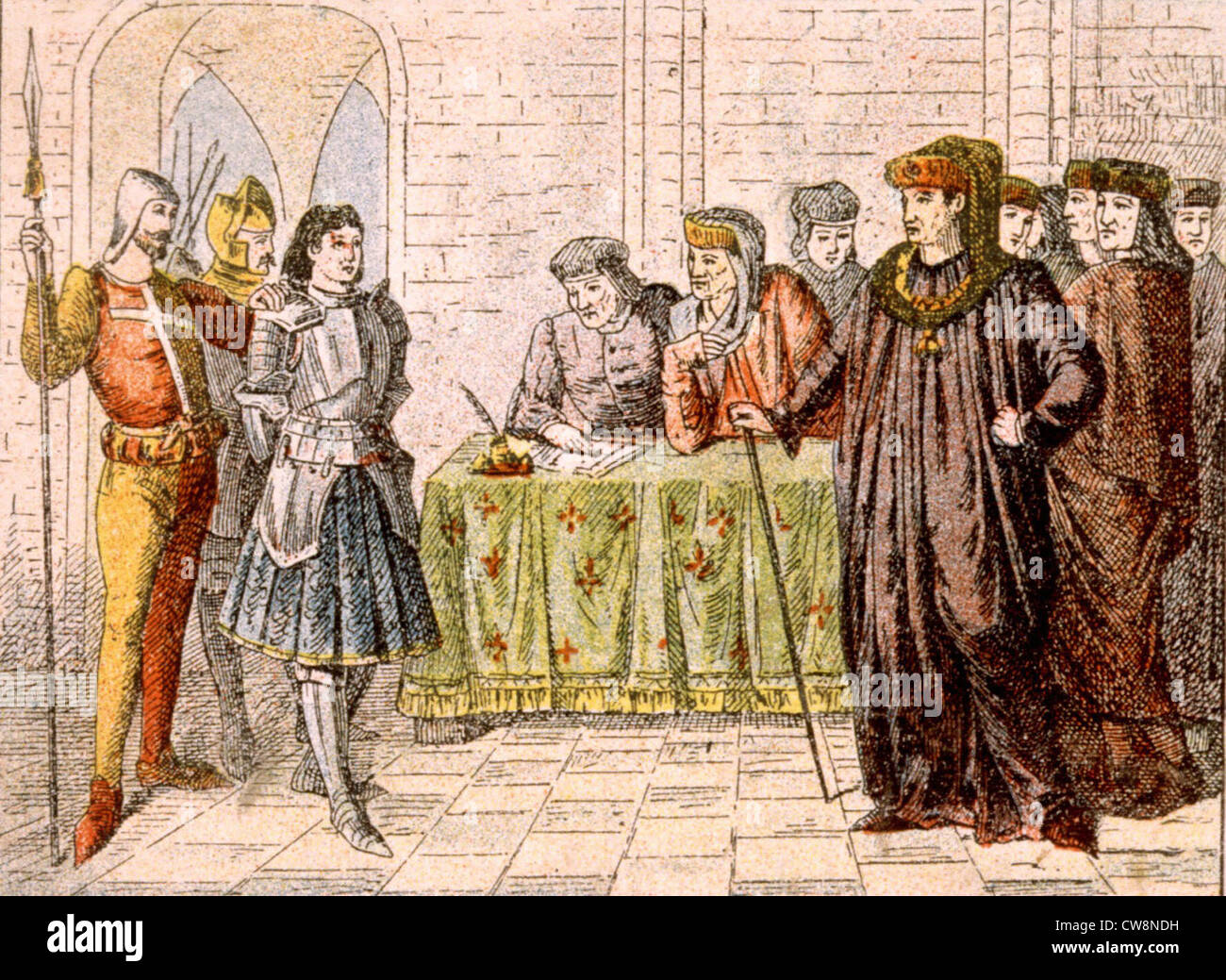 Joan of Arc, the trial Stock Photo Alamy