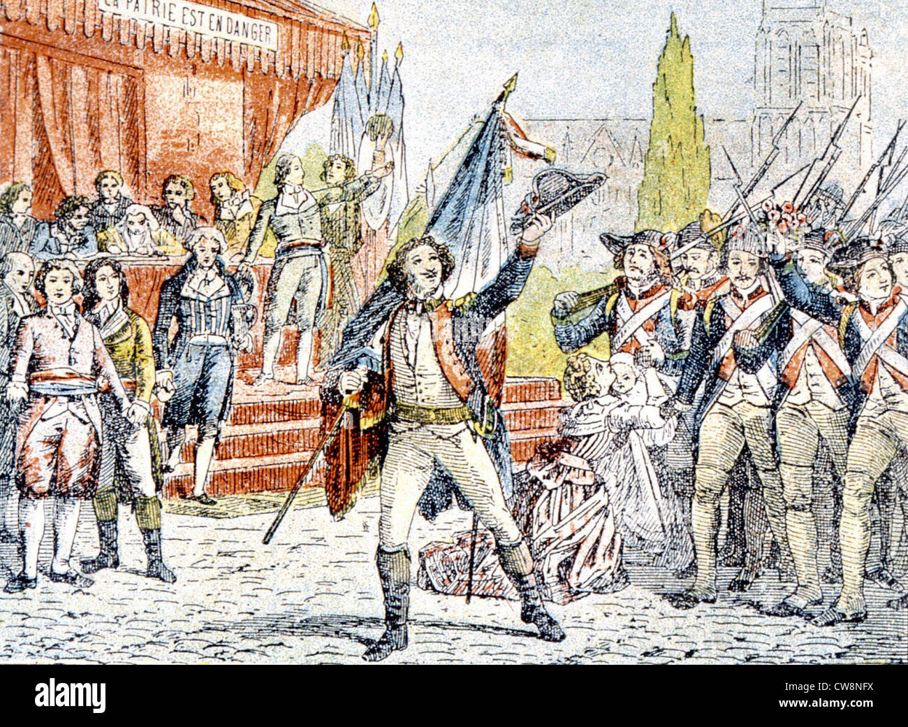 French revolution of 1789, illustrations Stock Photo