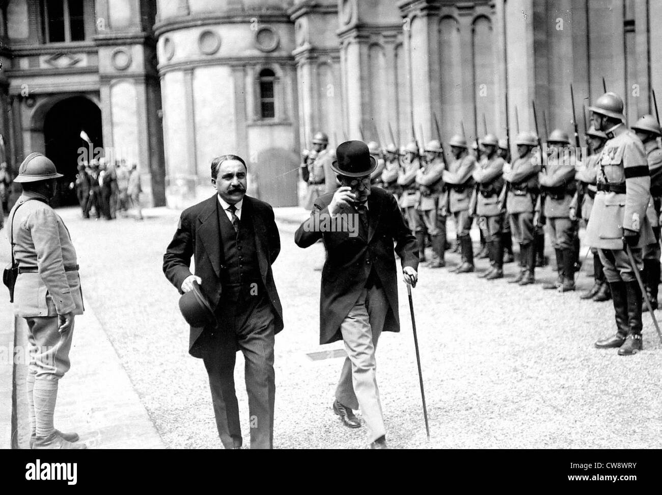 Treaty SaintGermain peace terms being remitted to Austrians Stock