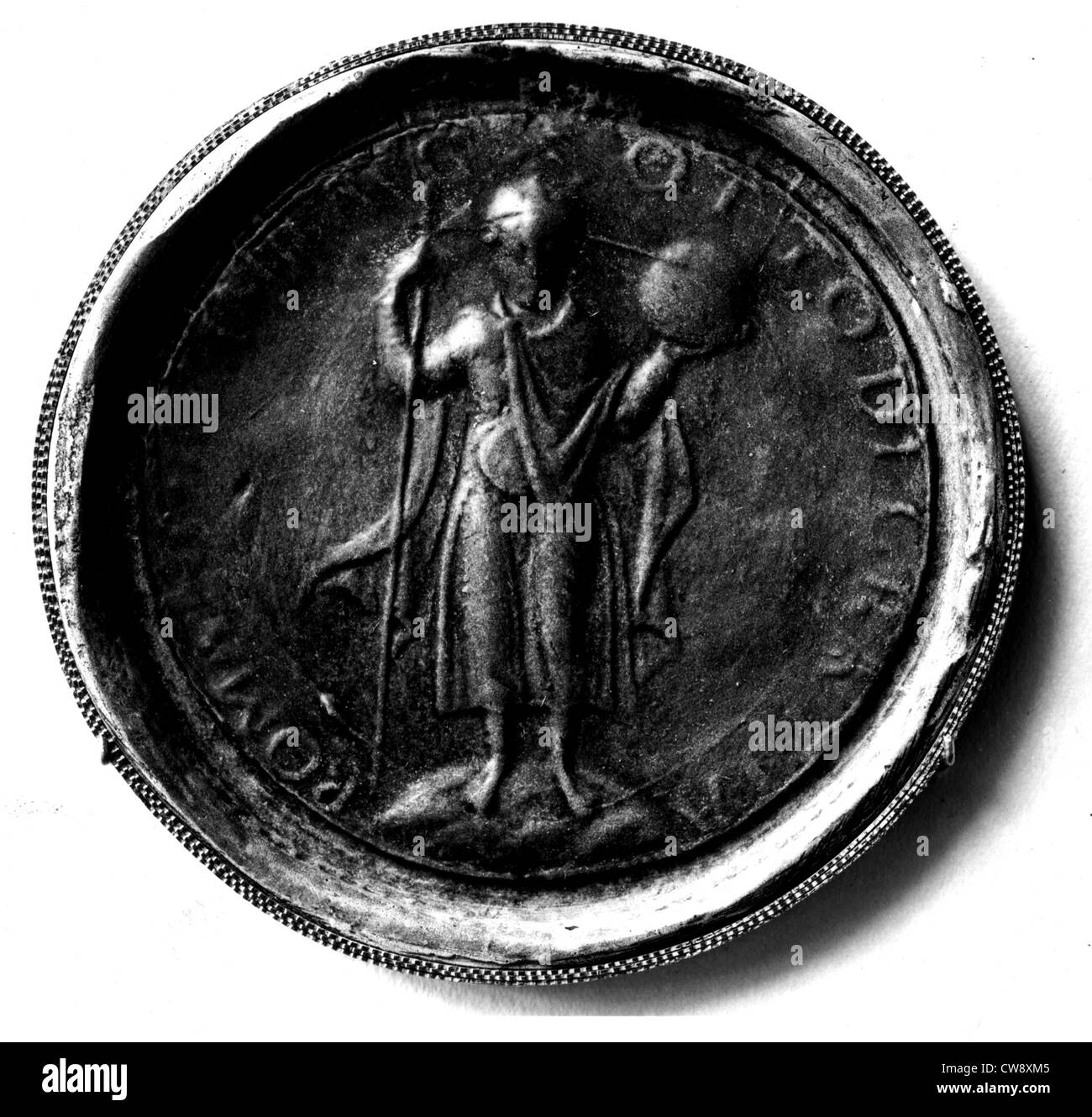 Seal of Otto III, German emperor Stock Photo