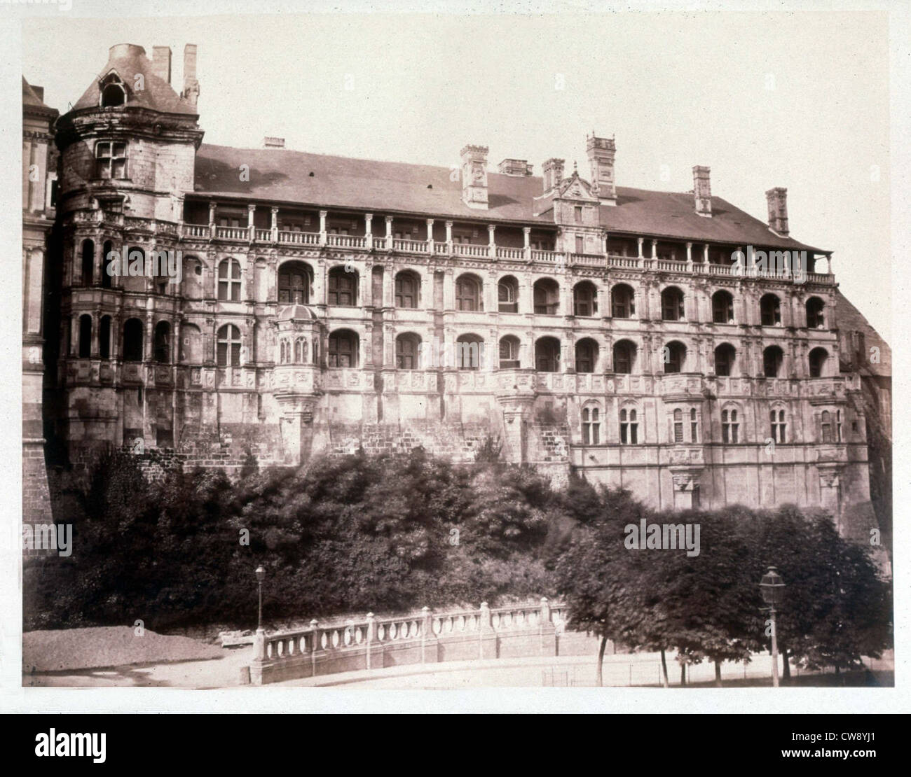Baldus ?, Blois castle, Façade des loges Stock Photo