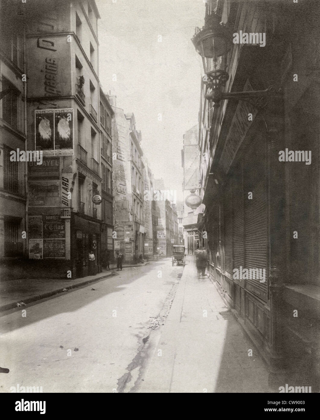Atget Paris Rue Quincampoix between Rue