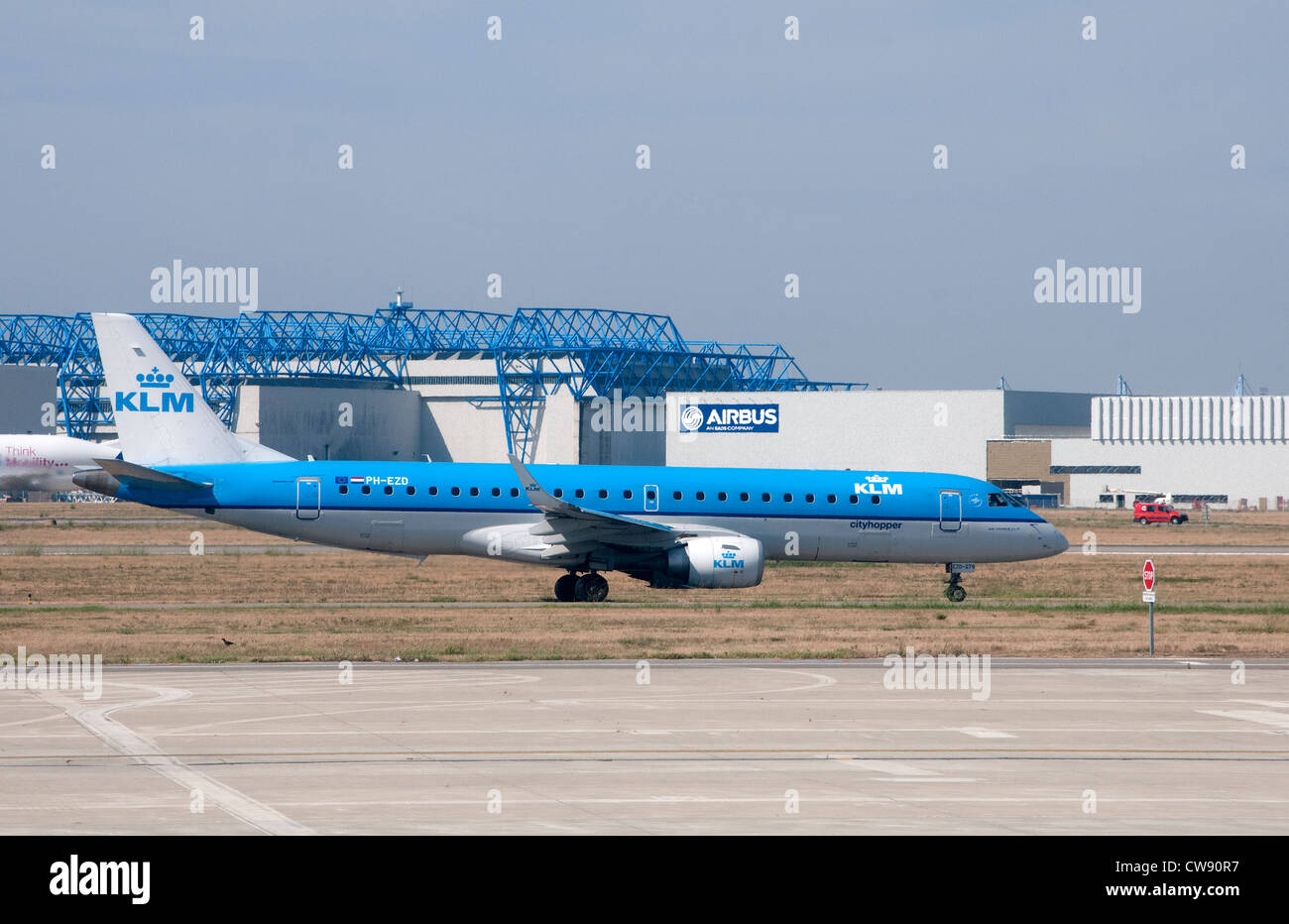KLM cityhopper Embraer ERJ 190 aircraft at Toulouse Blagnac Airport southwest France Stock Photo