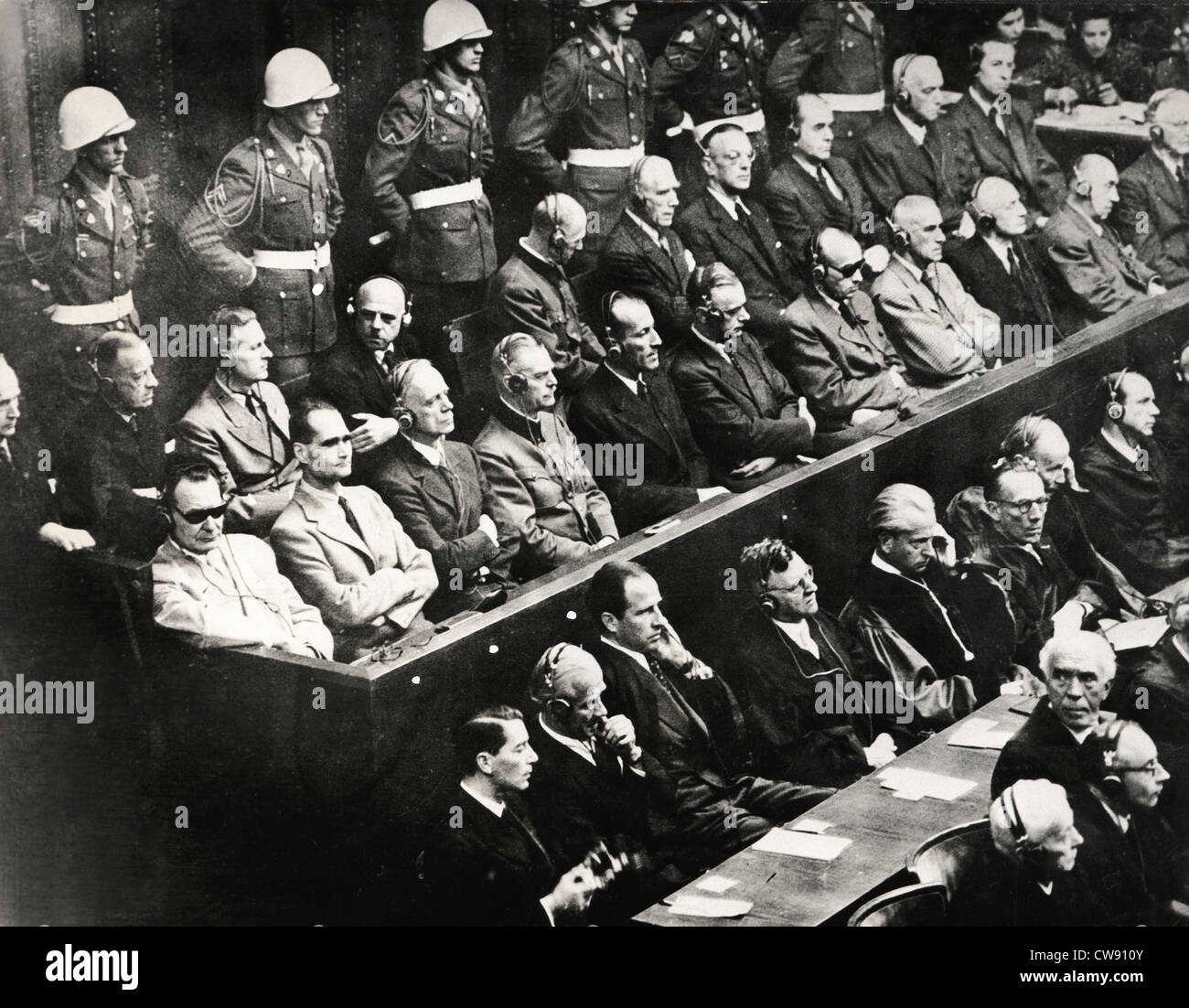 Nuremberg trial (1945-1946), the accused Stock Photo