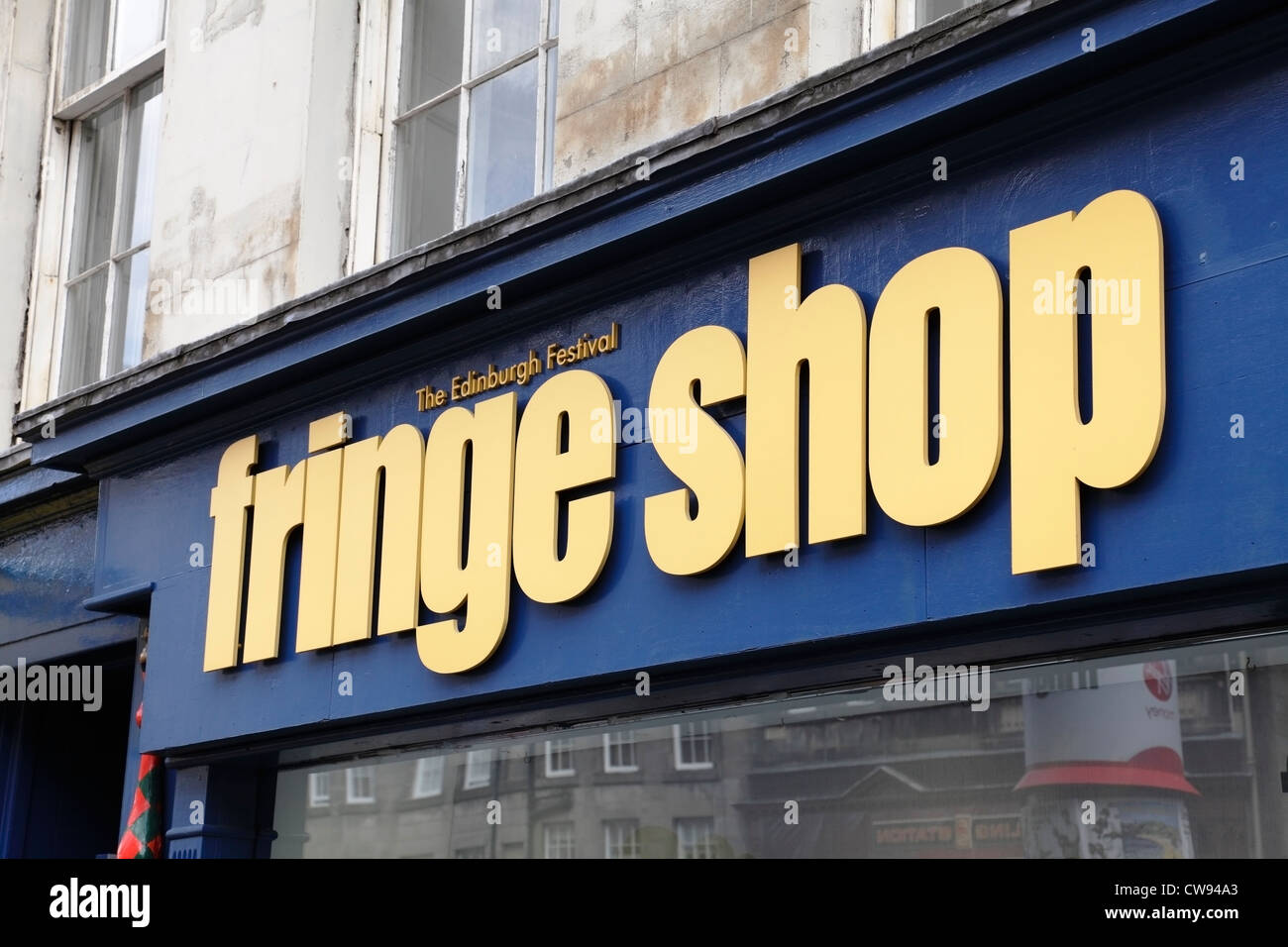 Edinburgh Festival Fringe Shop sign, High Street, Royal Mile, Edinburgh