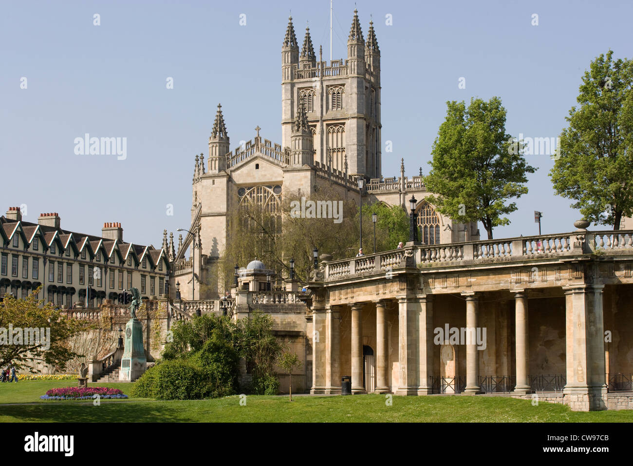 Facade of bath abbey hi-res stock photography and images - Alamy