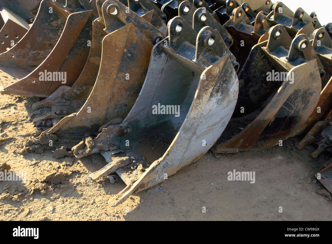 Bucket loaders Stock Photo Alamy