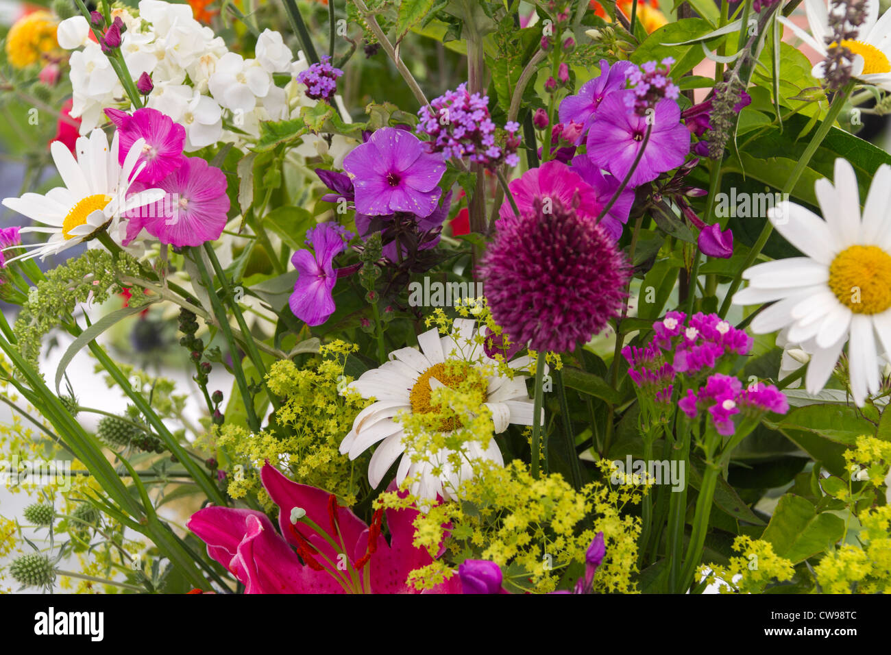 A Beautiful Colorful flower arrangement close up Stock Photo - Alamy