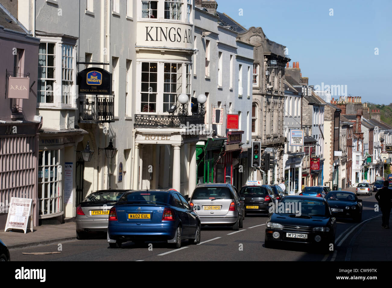 Dorchester town centre / High East Street Stock Photo Alamy