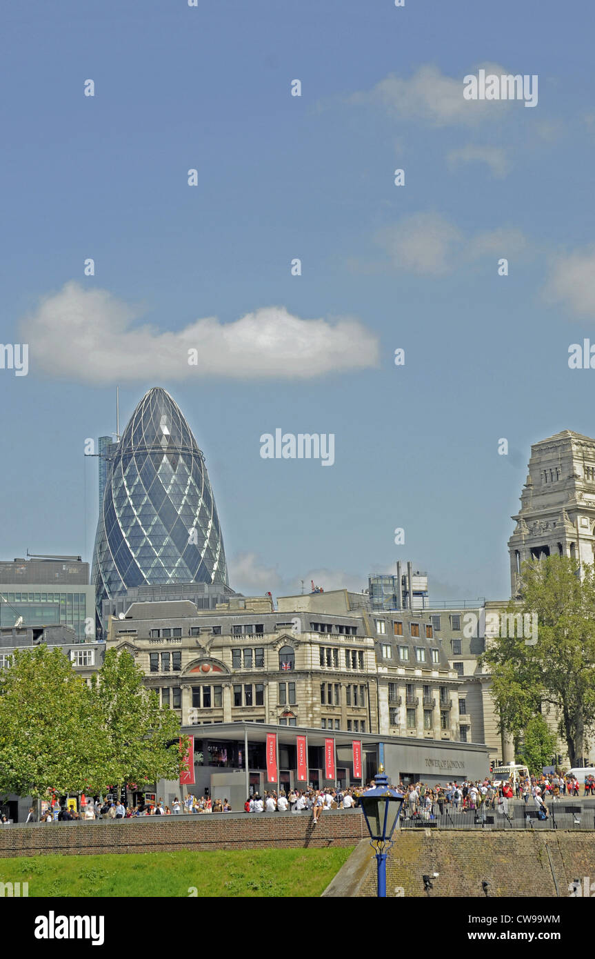City of London Skyline from Tower of London London England Stock Photo Alamy