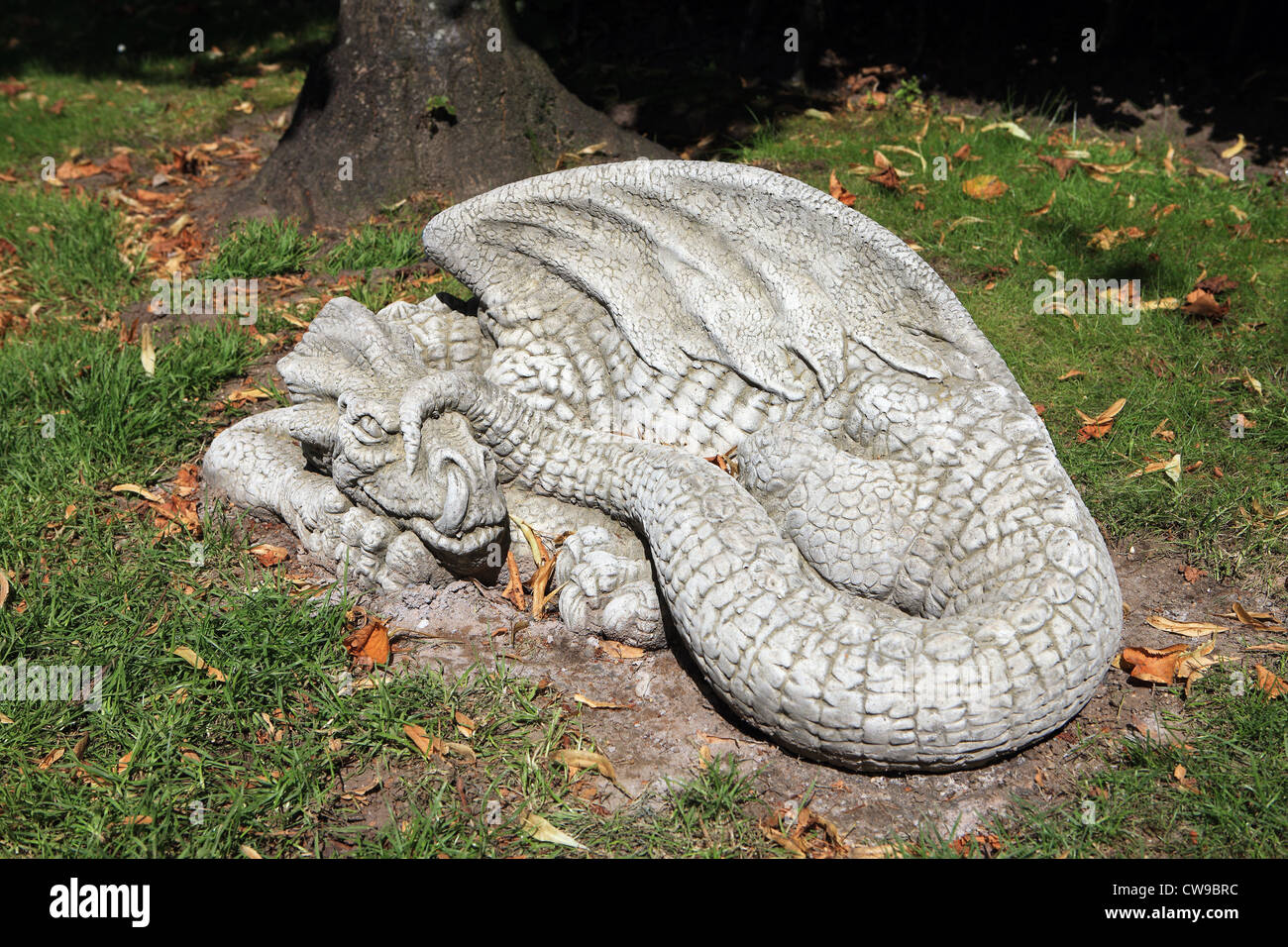 Dragon sculptures at Loch Lomond Shores in Scotland Stock Photo
