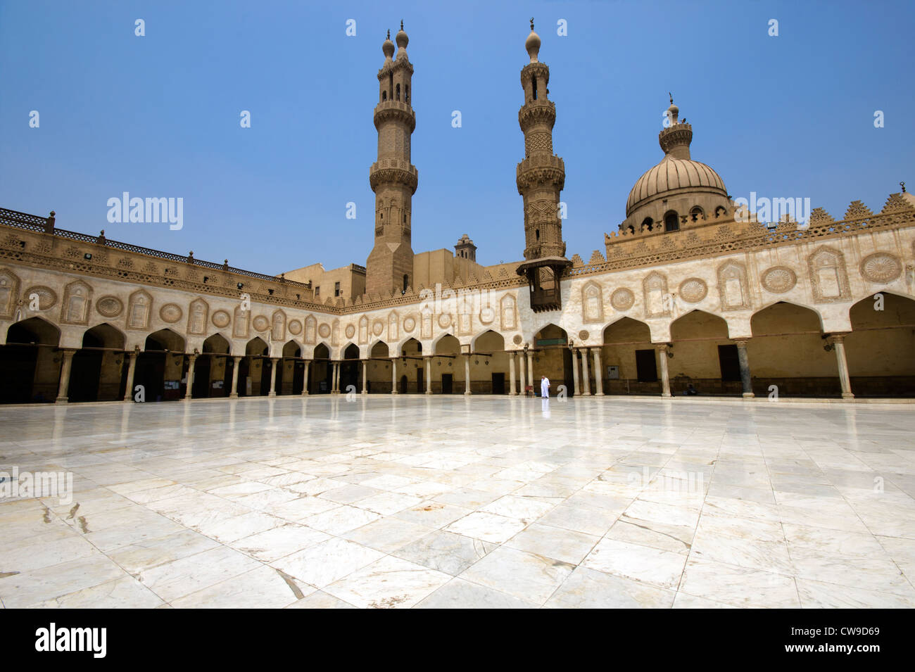 Al-Azhar Mosque in Cairo Stock Photo