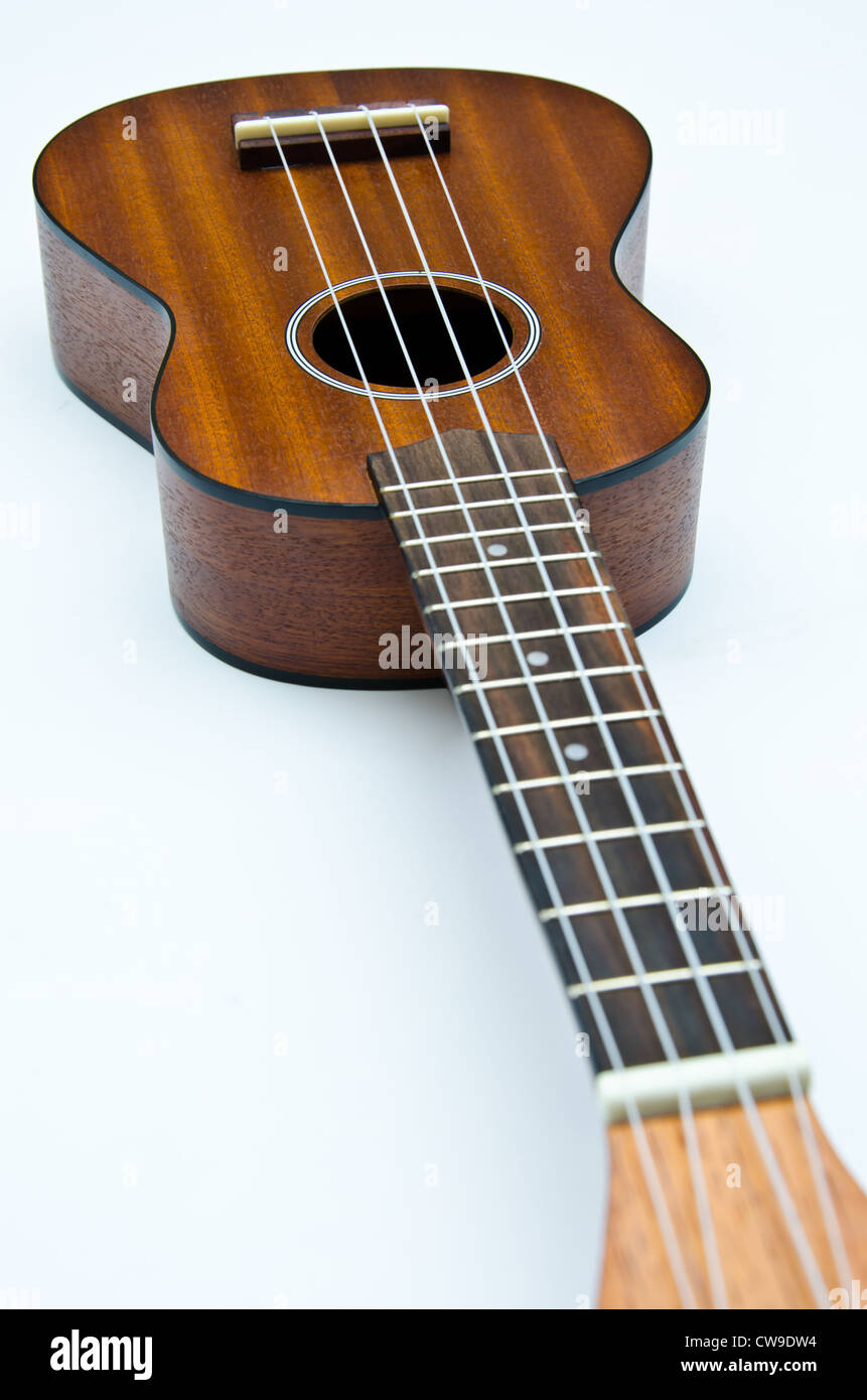 acoustic ukulele hawaii style Stock Photo