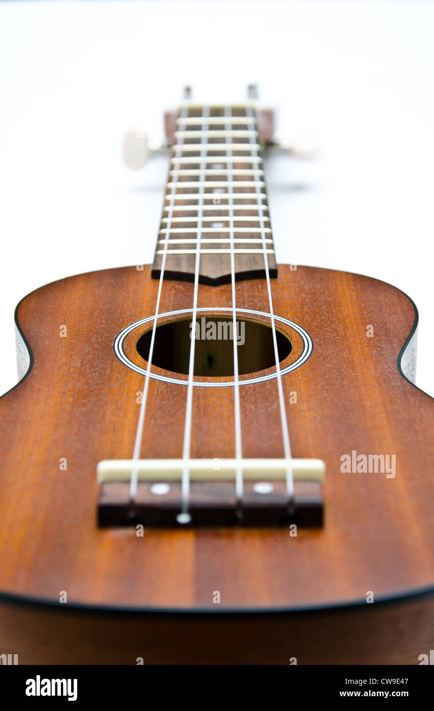 ukulele acoustic hawaiian style Stock Photo