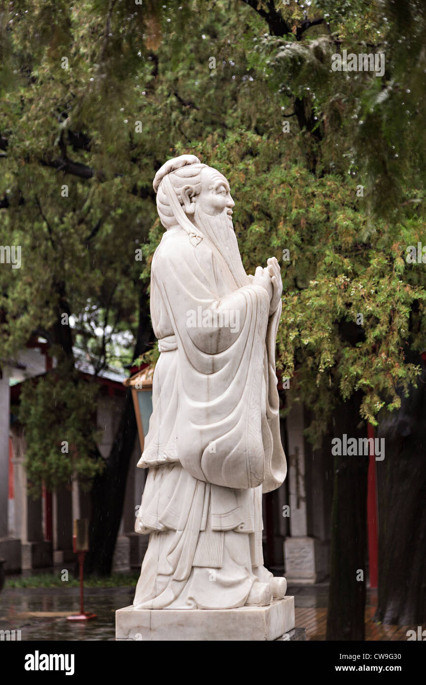 Temple of Confucius in Beijing, China Stock Photo