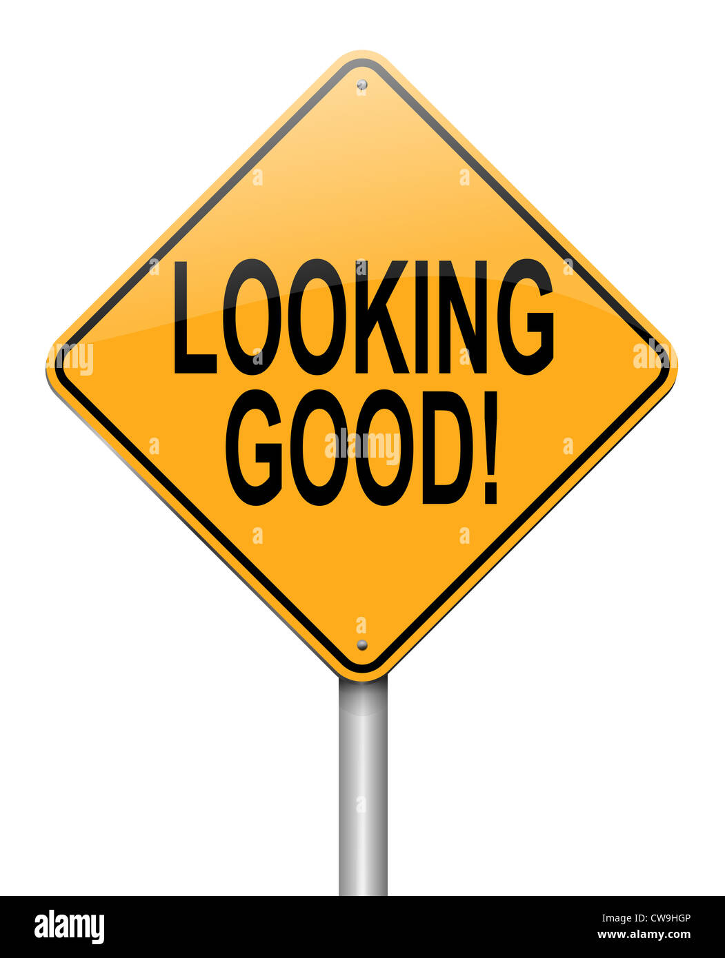 Sign Looking Good Approved attractive hi-res stock photography and images - Alamy