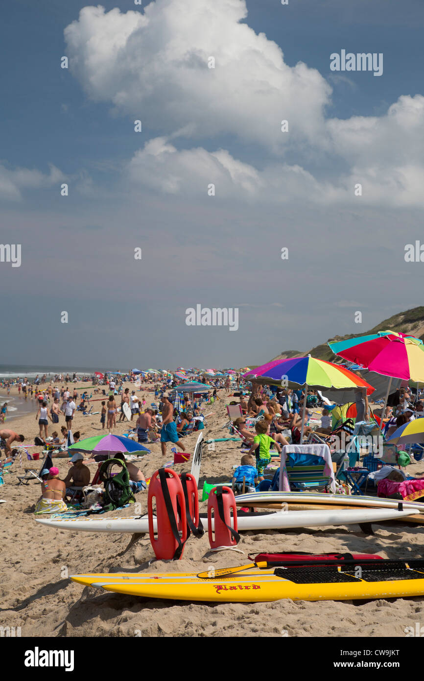 Truro, Massachusetts The crowded Head of the Meadow Beach in Cape Cod