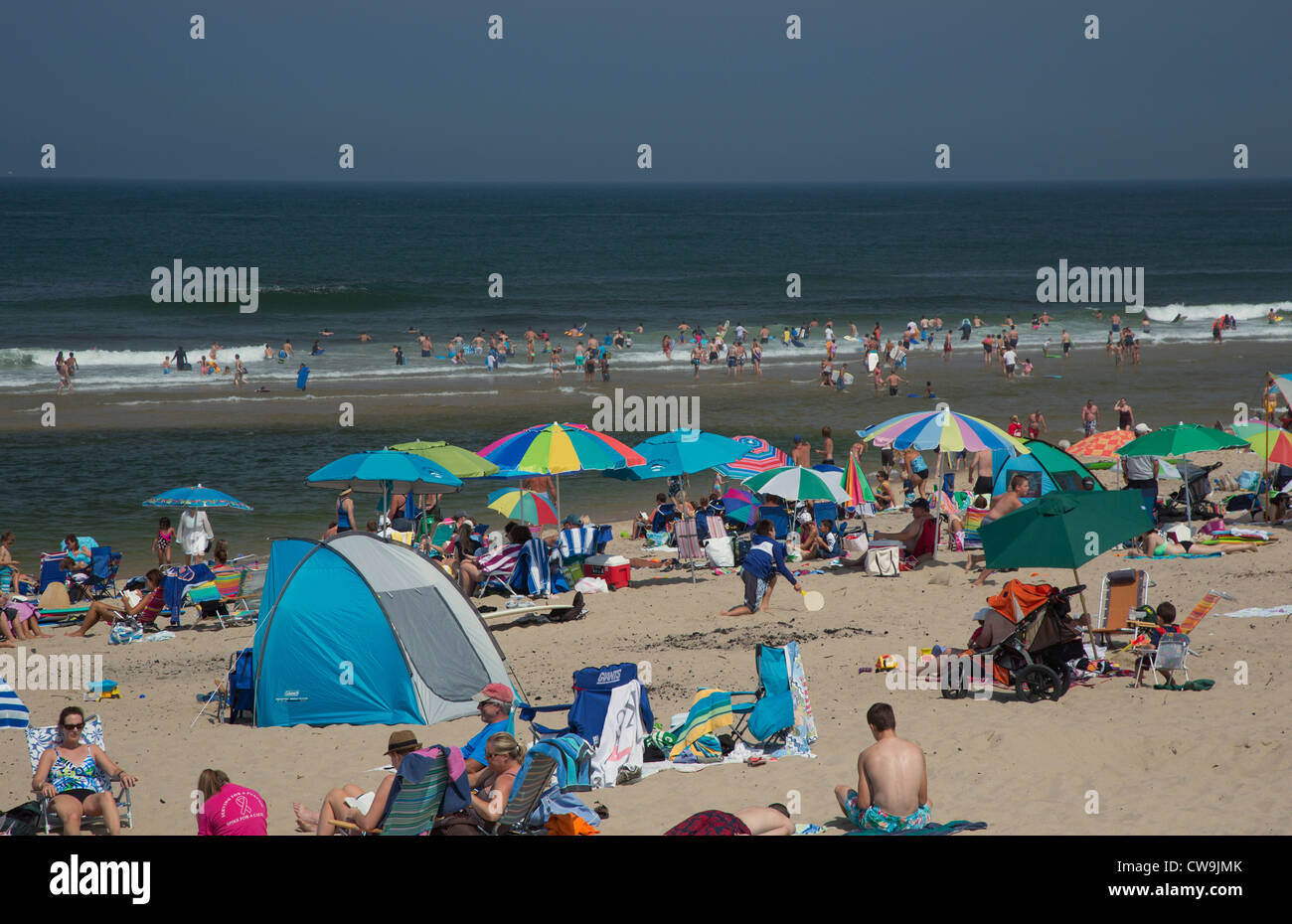 Truro, Massachusetts The crowded Head of the Meadow Beach in Cape Cod