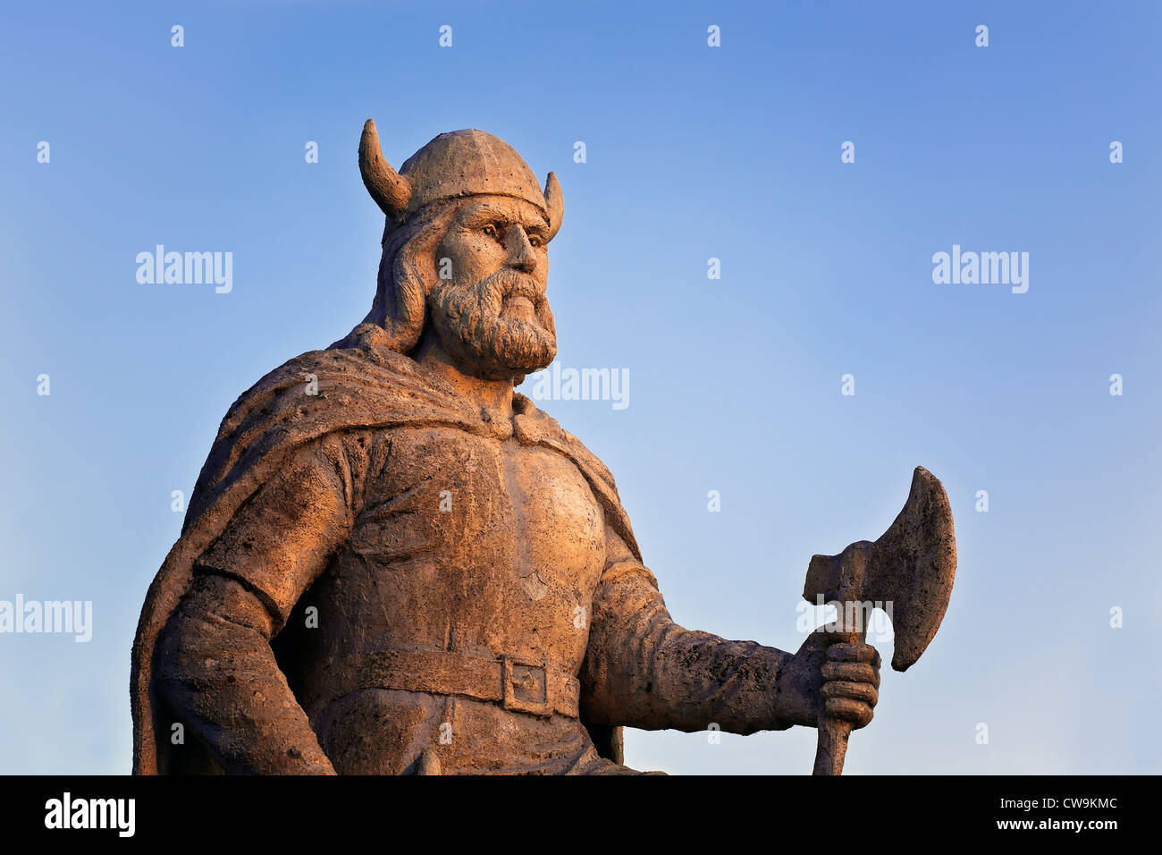 Viking statue, Gimli, Manitoba, Canada Stock Photo Alamy