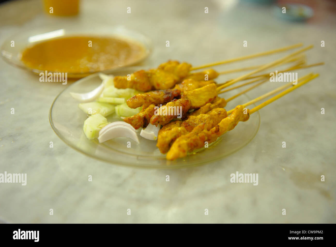 penang famous satay chicken with signature penang hot chinese style