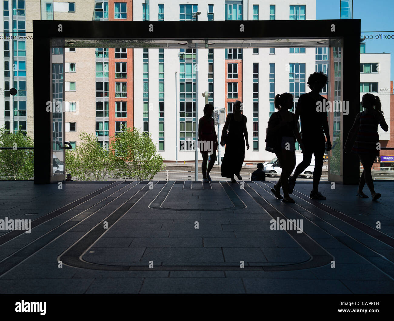 Shoppers at The Mailbox, Birmingham Stock Photo