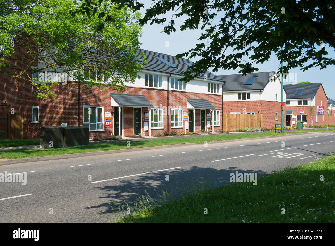 Housing in North Solihull Stock Photo Alamy