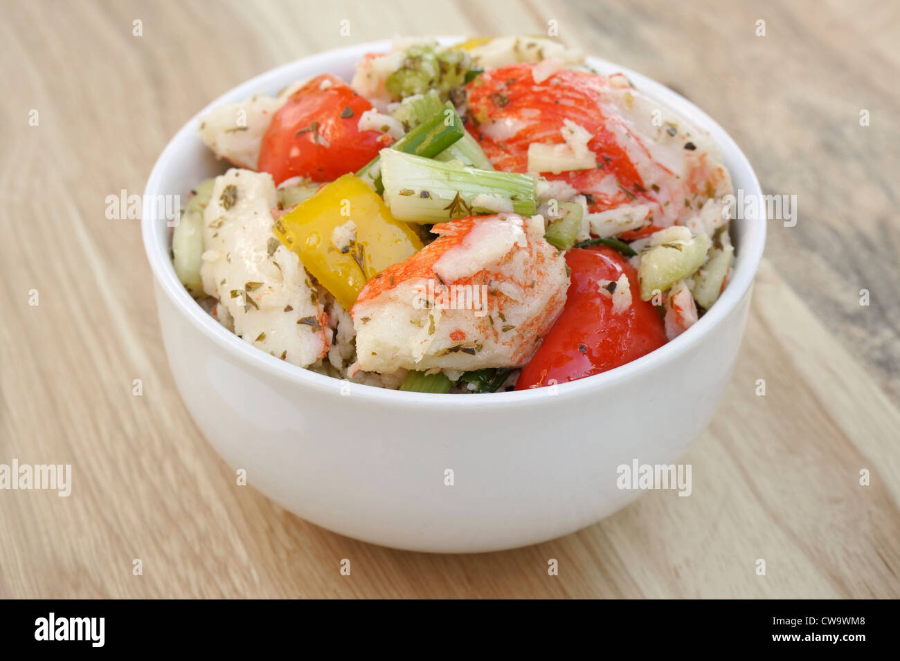 Seafood Salad Stock Photo