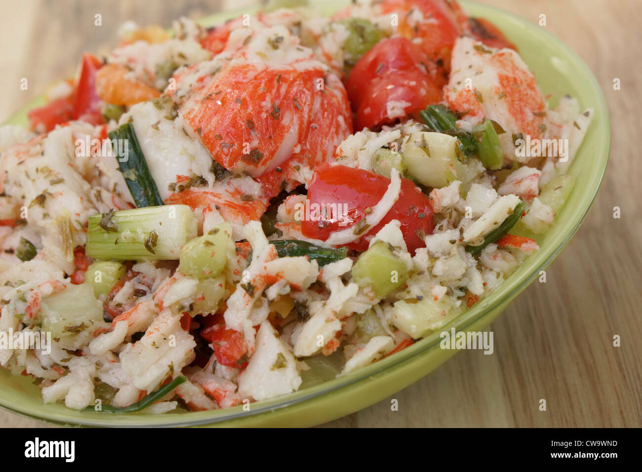 Seafood Salad Stock Photo