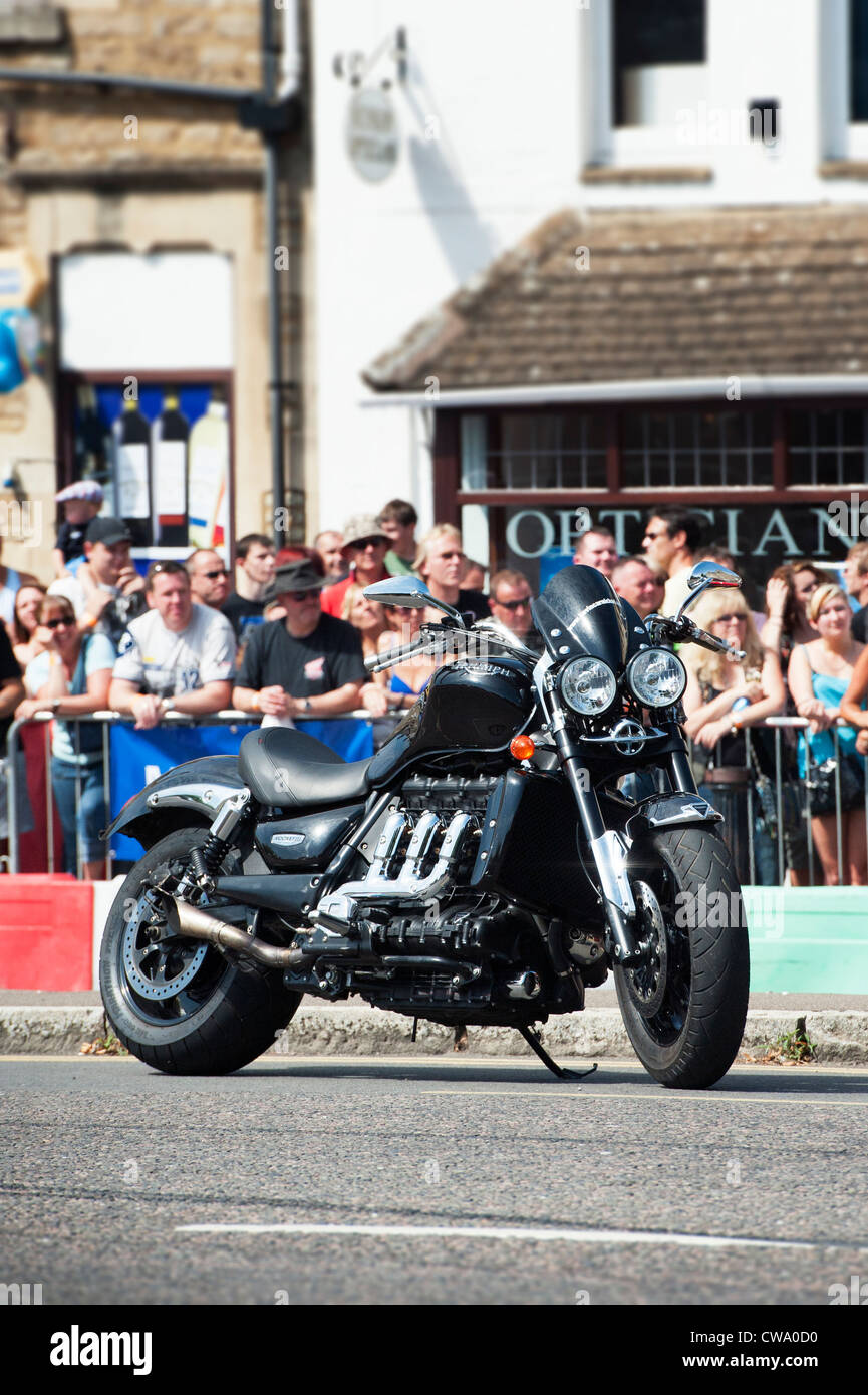 Triumph Rocket 3 motorcycle. Brackley festival of motorcycling 2012. Brackley, Northamptonshire, England Stock Photo