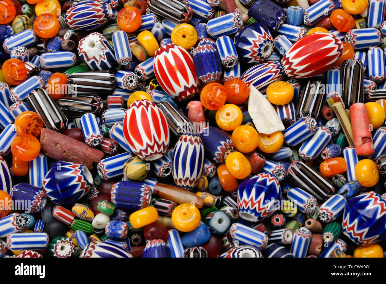 Beads for sale in weekly market, Koforidua, Ghana Stock Photo Alamy