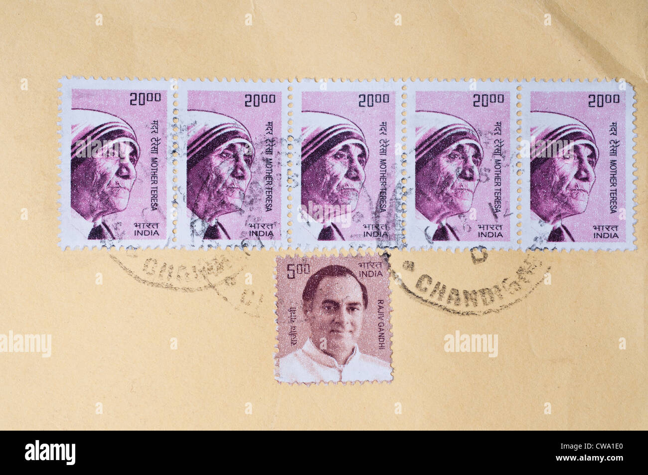 Indian postage stamps hires stock photography and images Alamy
