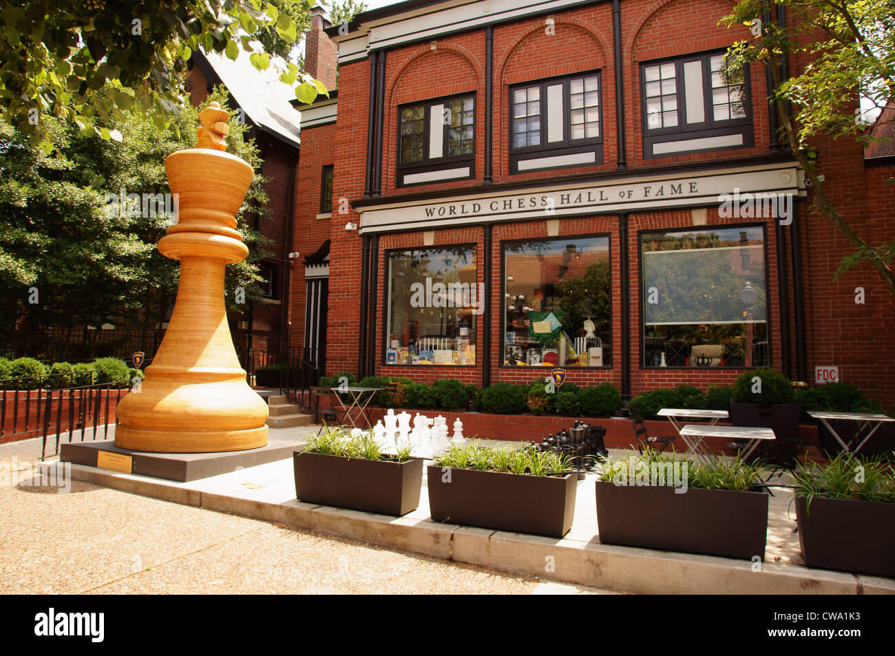 world chess hall fame saint st louis missouri museum place for viewing artifacts building depository Stock Photo