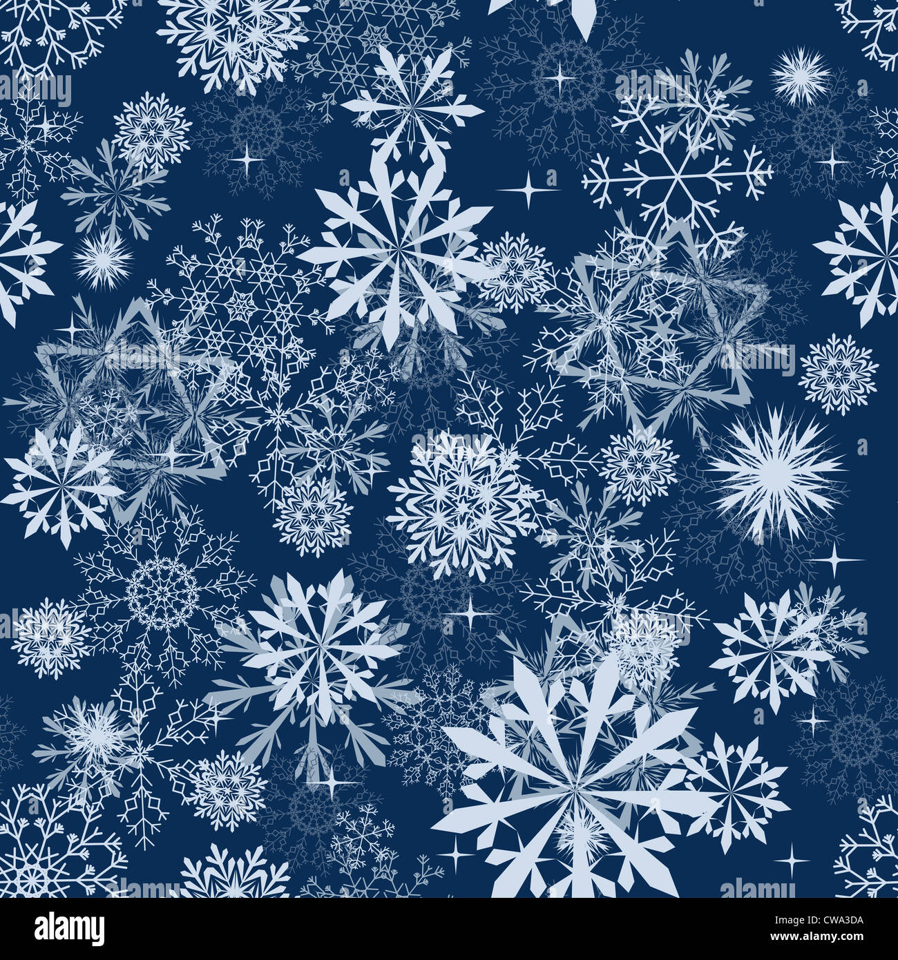 Seamless snowflakes background for winter and christmas theme. Vector ...