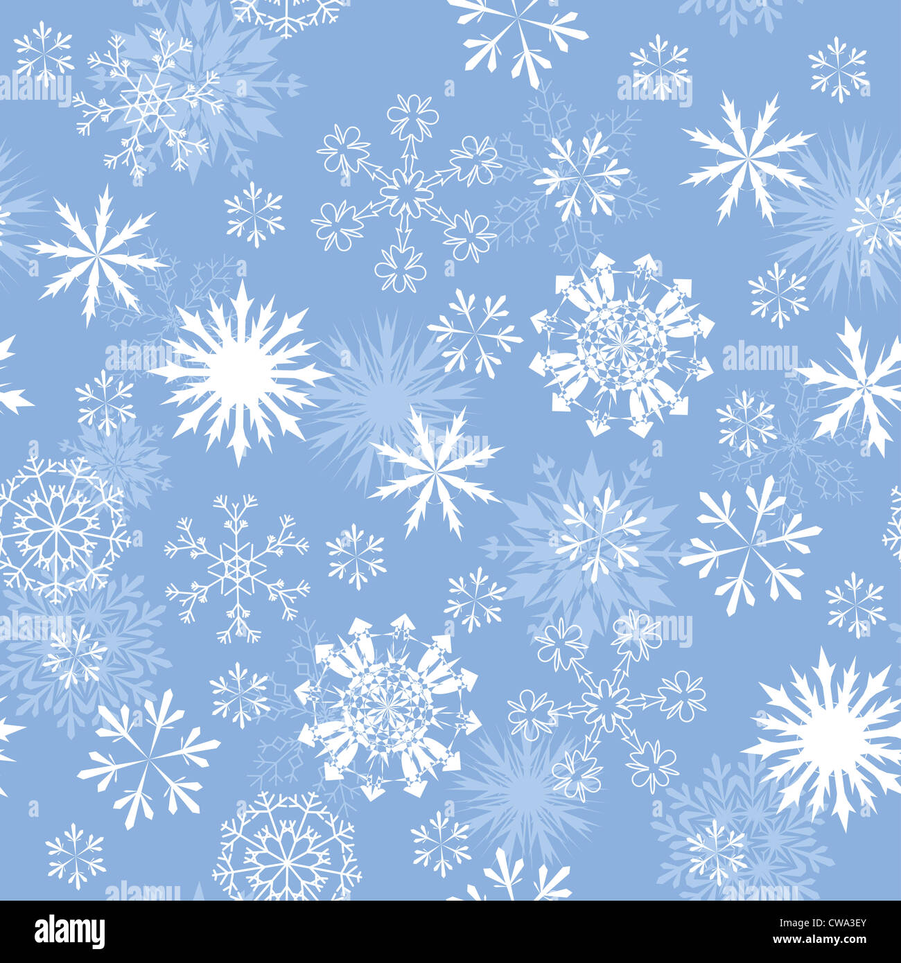Seamless snowflakes background for winter and christmas theme. Vector ...