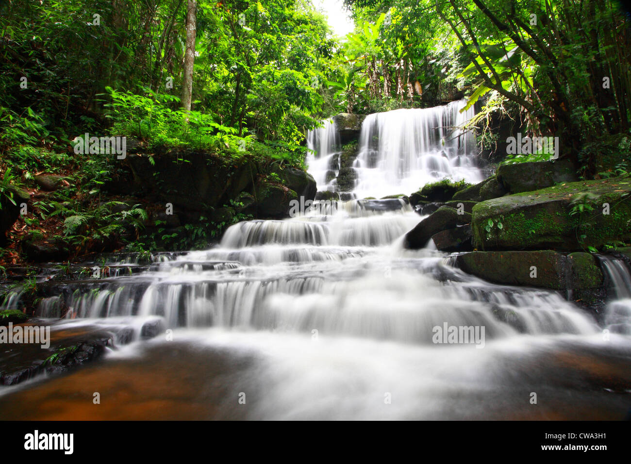 Man Daeng Waterfall, Phu Hin Rong Kla; National Park at Phitsanulok, Thailand Stock Photo